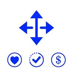 arrow icon stock vector illustration flat design