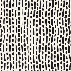 Abstract Background With Rounded brush strokes. Doodle Vector Seamless Pattern.