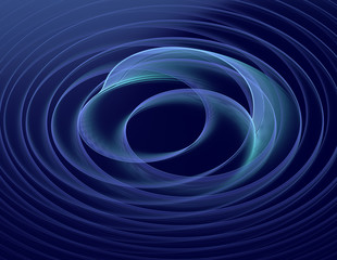 Blue abstract fractal background
