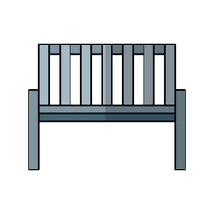 garden chair isolated icon vector illustration design