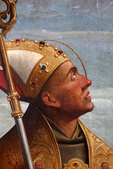 Girolamo da Santa Croce: St. Bonaventure, Altarpiece Franciscan church in Kosljun, Croatia