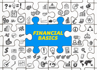 Financial Basics / Puzzle mit Symbole