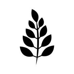 cute garden leafs decoration vector illustration design