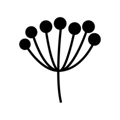 cute flower isolated icon vector illustration design