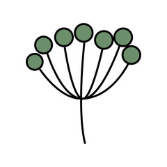 cute flower isolated icon vector illustration design