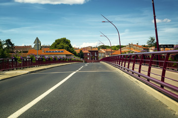 The bridge in the town