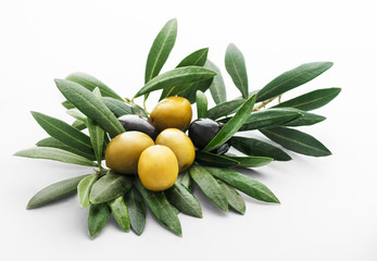 olives and olive's leaf
