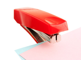red stapler
