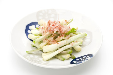 島らっきょうのおかか和え