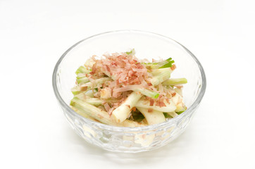 島らっきょうのおかか和え