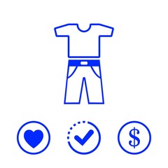 clothing icon stock vector illustration flat design