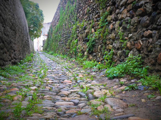 rue pav&eacute;e tr&egrave;s ancienne