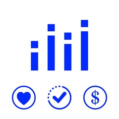 level icon stock vector illustration flat design