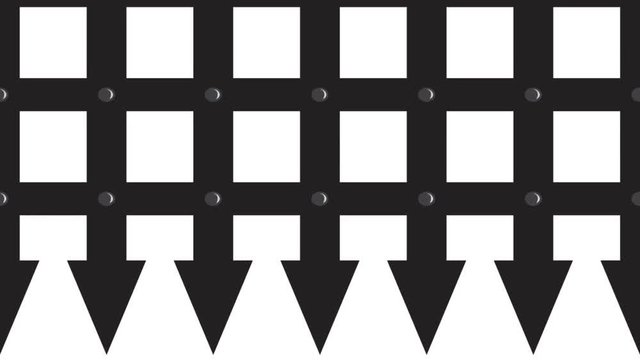 Motion video of a gate coming down