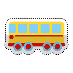 bus vehicle isolated icon vector illustration design