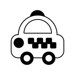 Obraz premium taxi service isolated icon vector illustration design