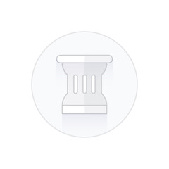  Ancient columns icon white color balance