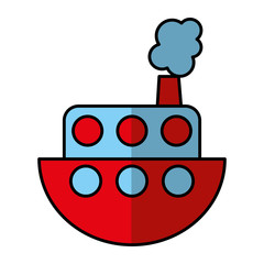 ship boat isolated icon vector illustration design