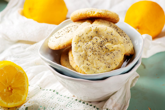 Lemon And Poppy Seed Cookies..style Rustic