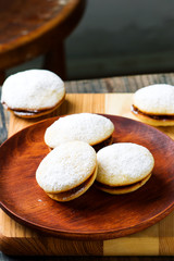 alfajores cookies.style rustic