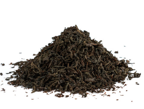 Heap of black tea