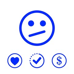 Smile icon stock vector illustration flat design