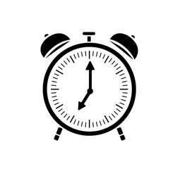 Vector image of an alarm clock