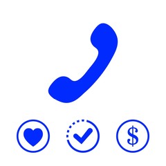 phone icon stock vector illustration flat design