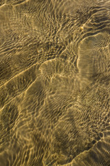 Clear and transparent water