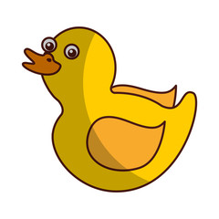 cute duck toy icon vector illustration design