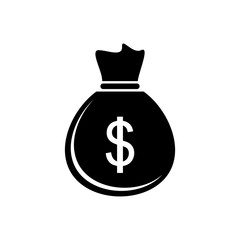 Money bag vector icon