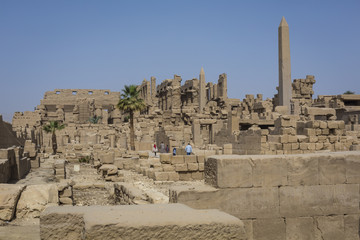 Fototapeta premium Ancient ruins of Karnak temple in Luxor. Egypt