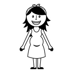 woman avatar character icon vector illustration design