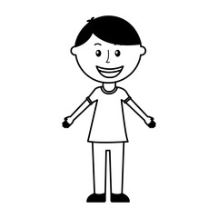 little boy avatar character vector illustration design