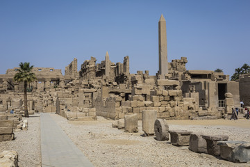 Fototapeta premium Ancient ruins of Karnak temple in Luxor. Egypt