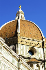 Fototapeta na wymiar Brunelleschi's Dome of the Santa Maria del Fiore Cathedral, Florence
