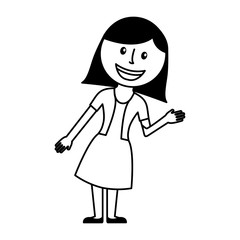 woman avatar character icon vector illustration design