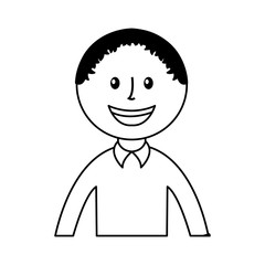 man avatar character icon vector illustration design