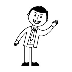 man avatar character icon vector illustration design