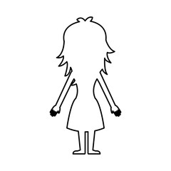 woman avatar character icon vector illustration design