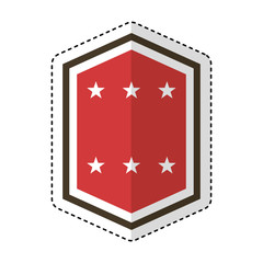 elegant shield frame icon vector illustration design