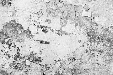 Wall fragment with scratches and cracks