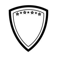 elegant shield frame icon vector illustration design