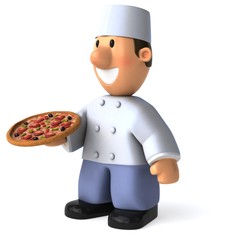 Fun baker - 3D Illustration