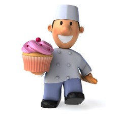 Fun baker - 3D Illustration