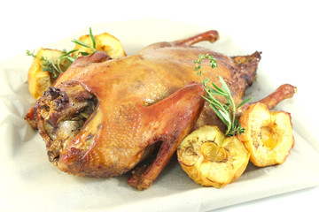 duck with apples