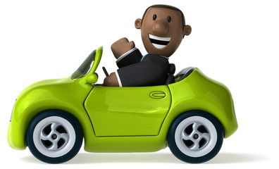 Fun business man - 3D Illustration