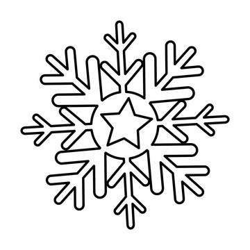 christmas snowflake isolated icon vector illustration design