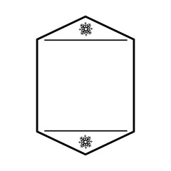 christmas traditional frame icon vector illustration design