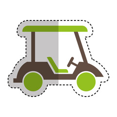 golf cart isolated icon vector illustration design